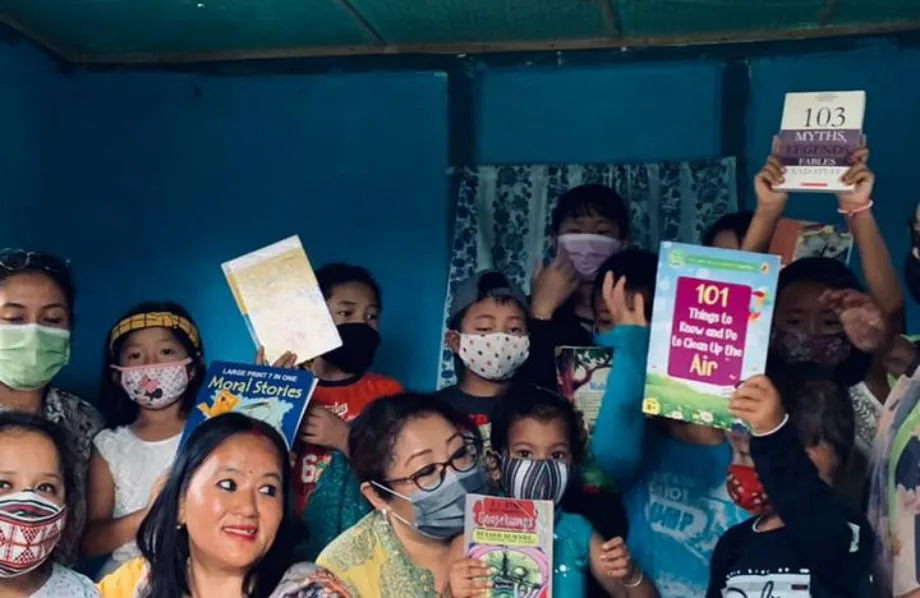 People holding books